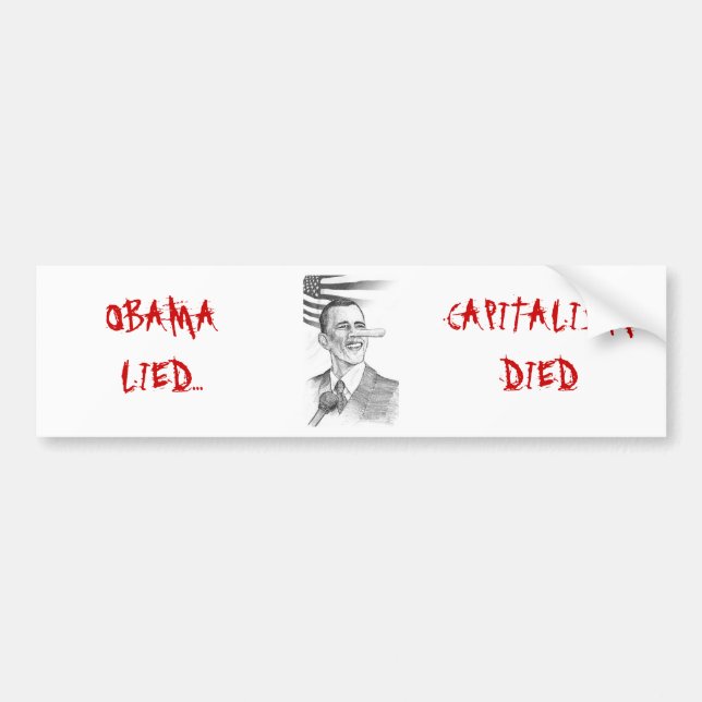 Adesivo Para Carro Obama - Pinocchio, (Frente)