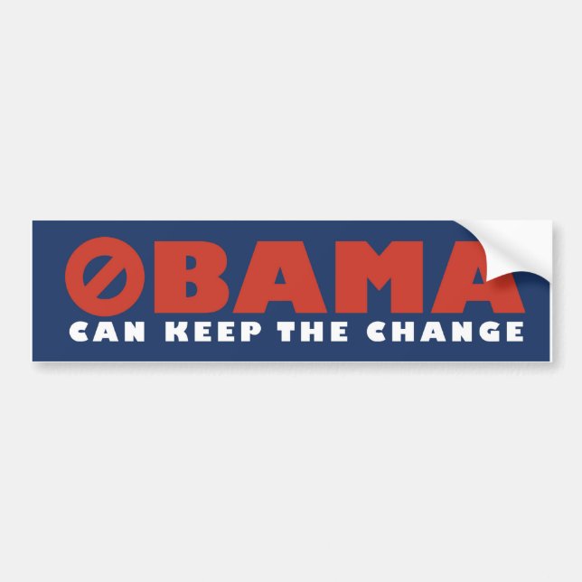 Adesivo Para Carro Obama pode manter a mudança (Frente)