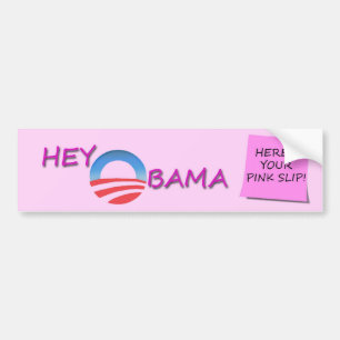 ADESIVO PARA CARRO OBAMA SLIP COR-DE-ROSA
