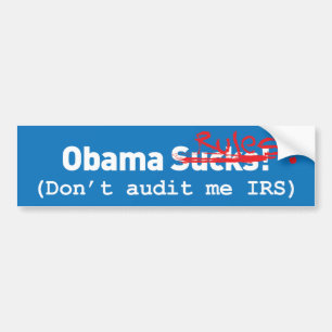 Adesivo Para Carro Obama suga! erre. Regras!