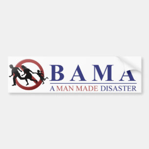Adesivo Para Carro Obama - um homem fez o desastre: Amnistia