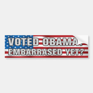 Adesivo Para Carro Obama votado? Autocolante no vidro traseiro