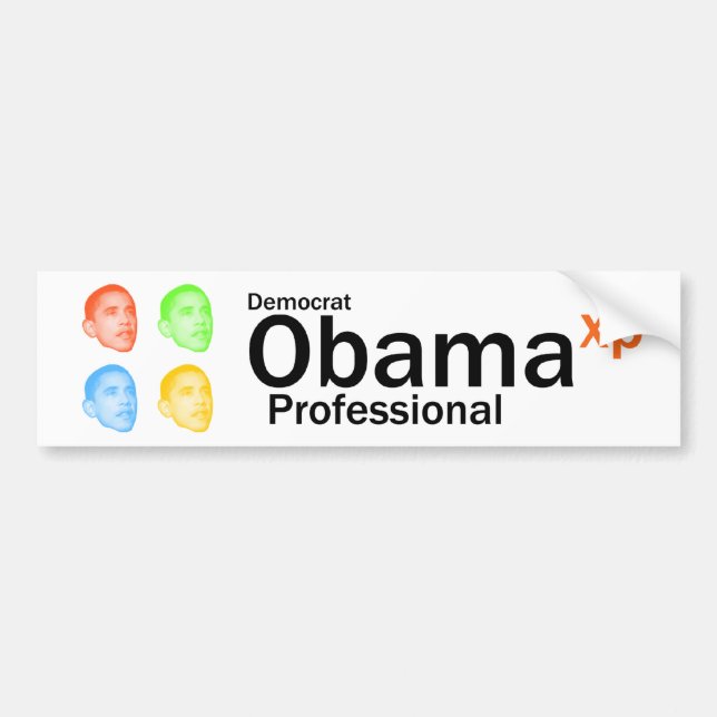Adesivo Para Carro Obama XP Professional (Frente)