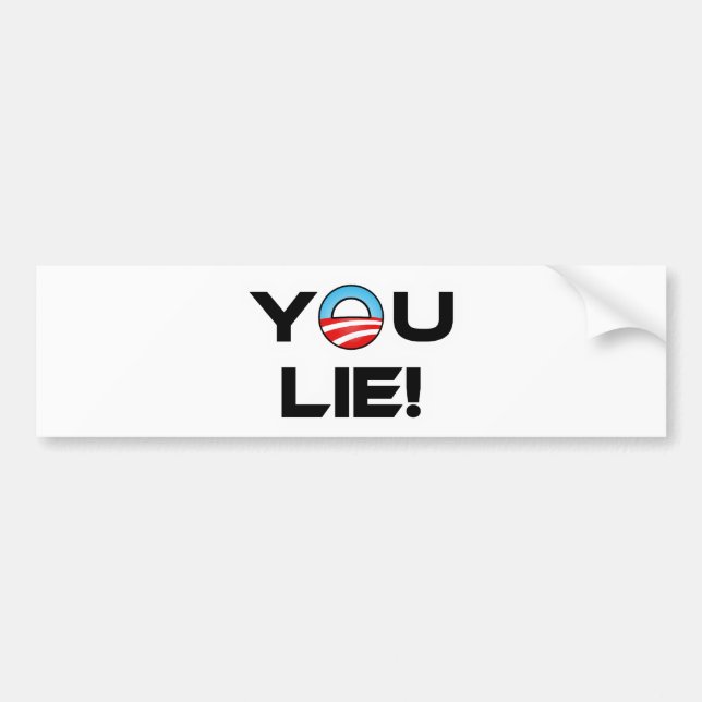 Adesivo Para Carro Obama You Lie (Frente)