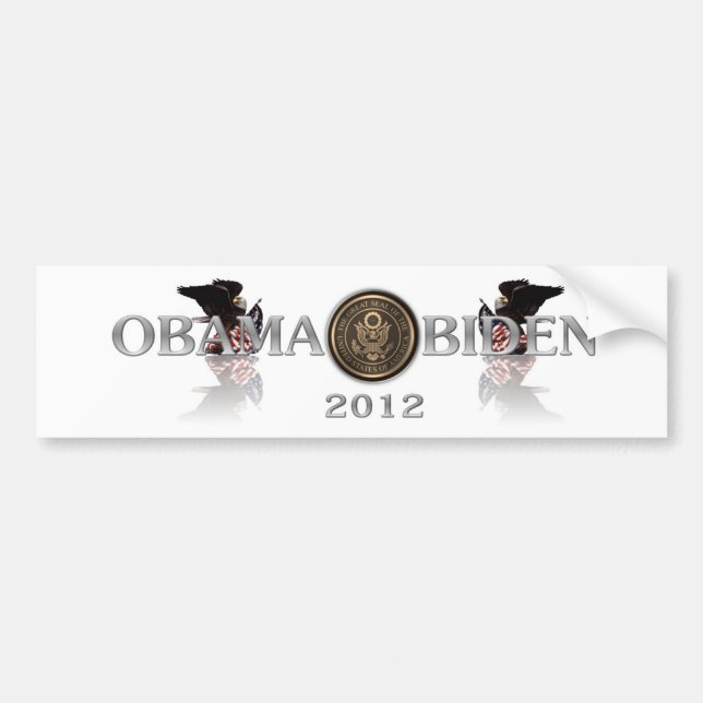 Adesivo Para Carro ObamaBiden2012bumpersticker (Frente)