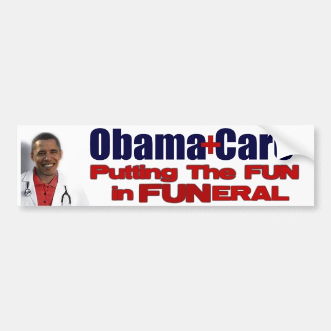 Adesivo Para Carro ObamaCare (Frente)