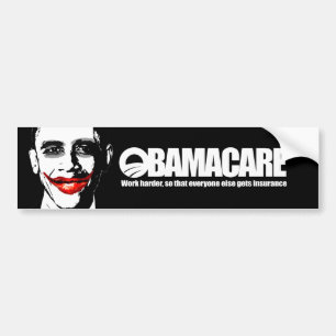 ADESIVO PARA CARRO OBAMACARE - TRABALHO MAIS DURAMENTE