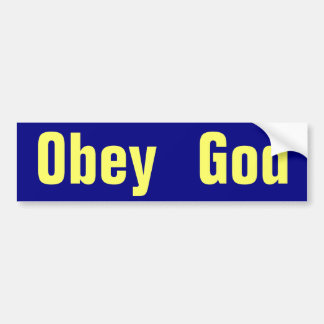 Adesivo Para Carro Obedeça o deus
