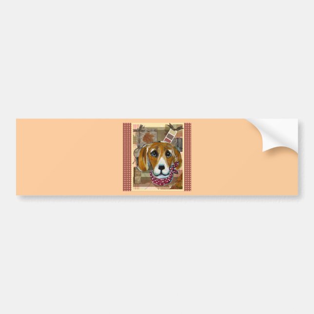 ADESIVO PARA CARRO OBRIGADO BEAGLE (Frente)