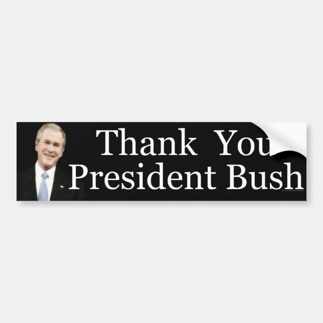 Adesivo Para Carro Obrigado presidente bush (Frente)