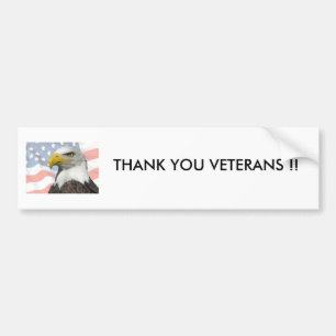ADESIVO PARA CARRO OBRIGADO VETERANOS