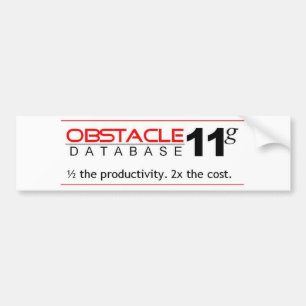 Adesivo Para Carro Obstacle Database 11g