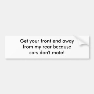 Adesivo Para Carro Obtenha a seu awayfrom da parte frontal meus
