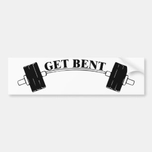 Adesivo Para Carro Obtenha t-shirt curvado do Barbell