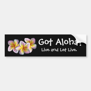 Adesivo Para Carro "Obtido Aloha? "- Autocolante no vidro traseiro