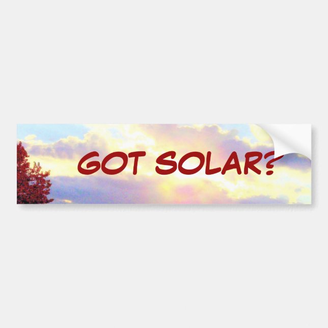Adesivo Para Carro OBTIDO SOLAR? bumpersticker (Frente)