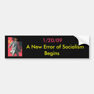 Adesivo Para Carro OBUMMER: Um erro novo do socialismo começa