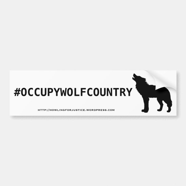 ADESIVO PARA CARRO #OCCUPYWOLFCOUNTRY (Frente)