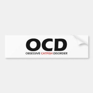 Adesivo Para Carro OCD - Desordem obsessiva do peixe-gato