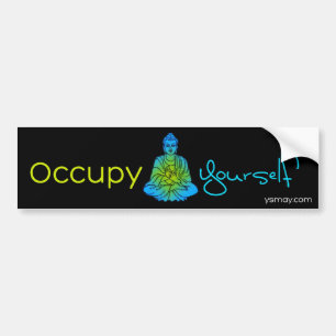 Adesivo Para Carro Ocupe-se Bumpersticker