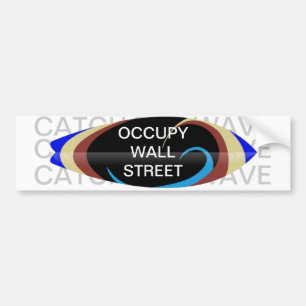 ADESIVO PARA CARRO OCUPE WALL STREET PEGUE A ONDA
