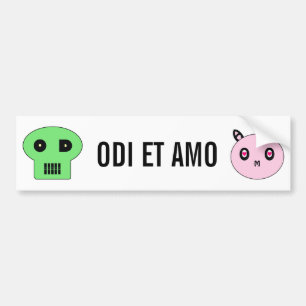 Adesivo Para Carro ODI e AMO