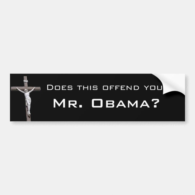 Adesivo Para Carro Ofendido, Sr. Obama? (Frente)