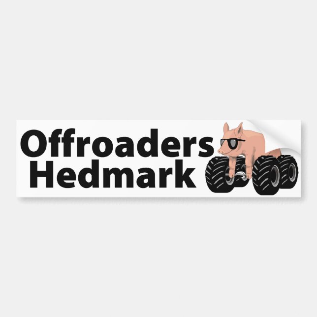 Adesivo Para Carro Offroaders Hedmark - branco do autocolante no (Frente)