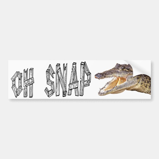 Adesivo Para Carro OH SNAP - Gator Irritado (Frente)