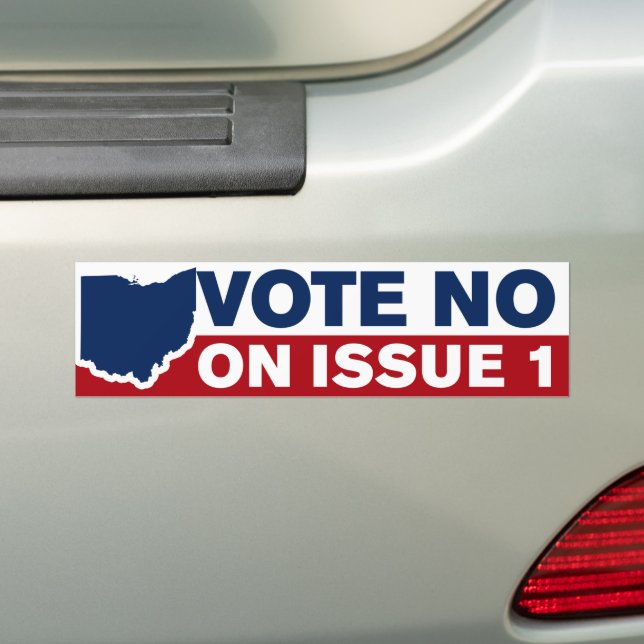 Adesivo Para Carro Ohio Vote No On Issue 1 (No carro)