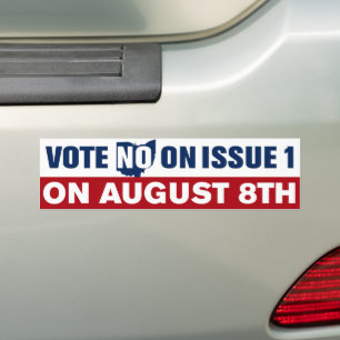 Adesivo Para Carro Ohio Vote No On Issue 1 De Agosto 8