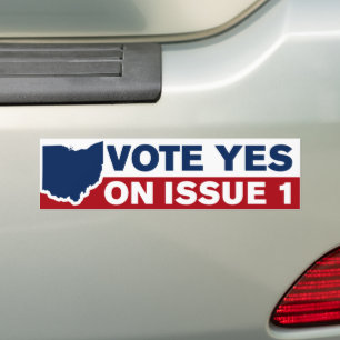 Adesivo Para Carro Ohio Vote Sim Na Questão 1