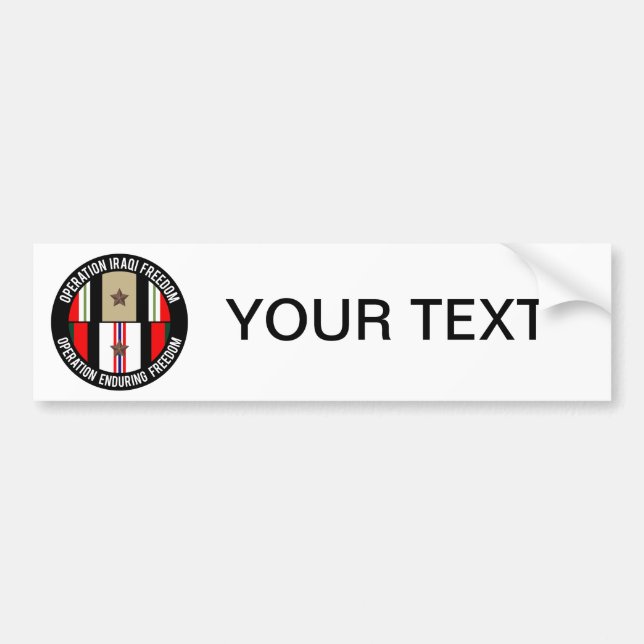 Adesivo Para Carro OIF - OEF de uma estrela (Frente)