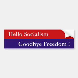 Adesivo Para Carro Olá! socialismo, adeus liberdade! - Personalizado