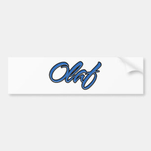 Adesivo Para Carro Olaf Name blue Aufkleber Sticker Autoaufkleber