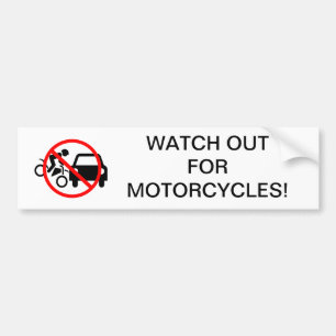 Adesivo Para Carro Olhe para fora para motocicletas