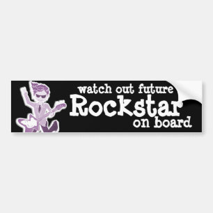 Adesivo Para Carro "olhe para fora Rockstar futuro a bordo" da