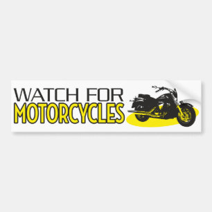 Adesivo Para Carro Olhe para motocicletas