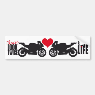 Adesivo Para Carro Olhe por favor duas vezes • Salvar um autocolante