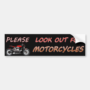 Adesivo Para Carro Olhe por favor para fora para motocicletas