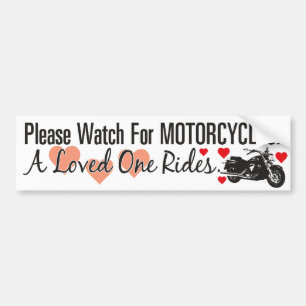 Adesivo Para Carro Olhe por favor para motocicletas - cruzador