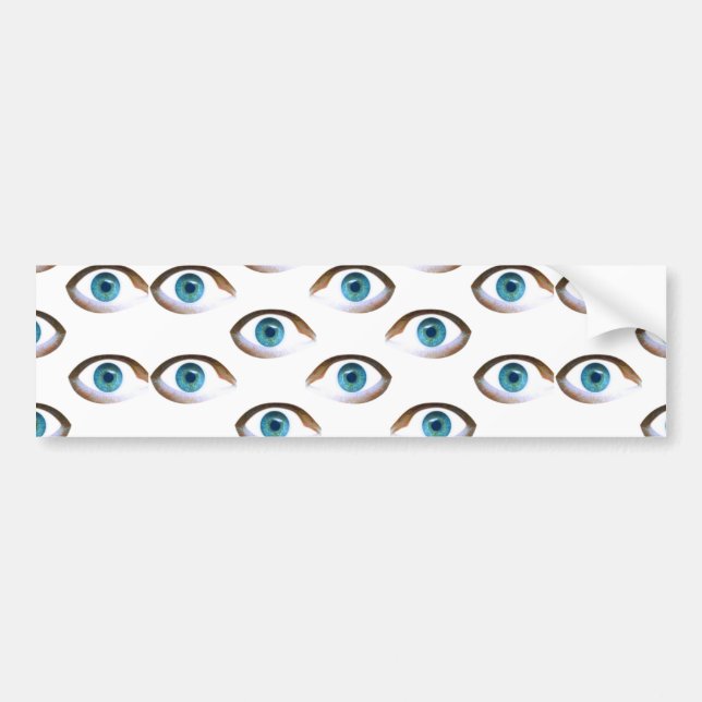 Adesivo Para Carro olhos azuis (Frente)