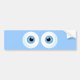 ADESIVO PARA CARRO OLHOS AZUIS, OLHOS, OLHOS, GRÁFICOS ENGRAÇADOS