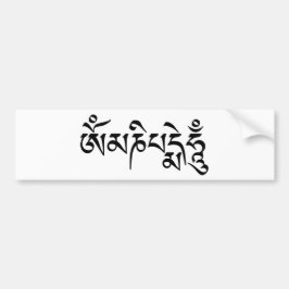 Adesivo Para Carro Om Mani Padme Hum Tibetan Budista Mantra