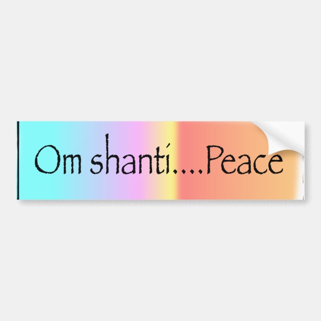 Adesivo Para Carro OM Shanti (Frente)