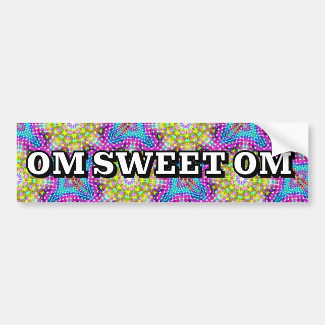 ADESIVO PARA CARRO OM SWEET OM (Frente)