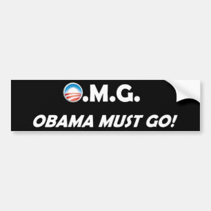 Adesivo Para Carro OMG! Obama deve ir!