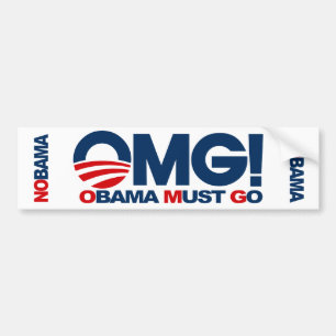 Adesivo Para Carro OMG! Obama deve ir