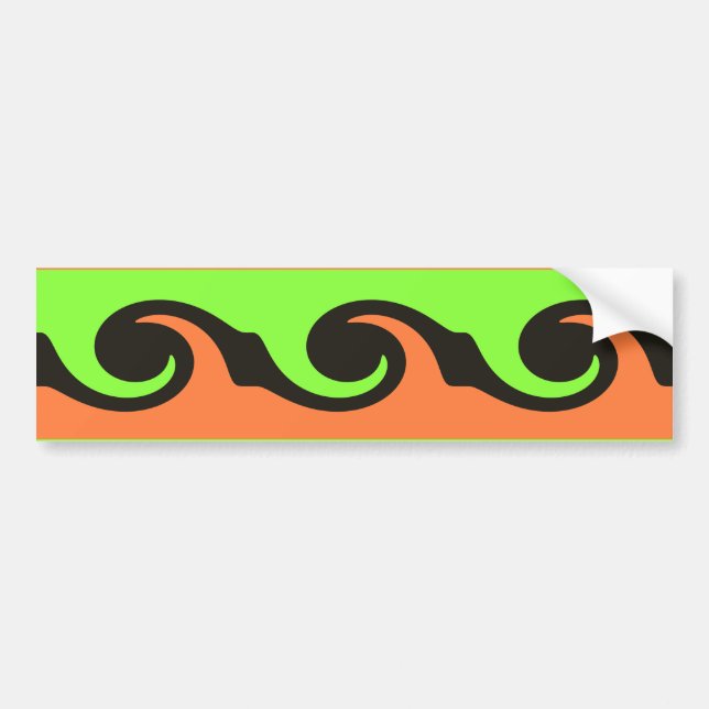 Adesivo Para Carro onda colorida (Frente)