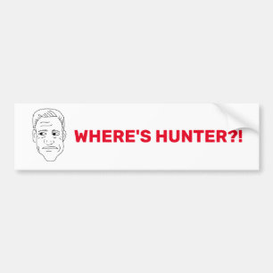 Adesivo Para Carro Onde está o Hunter Biden Bumper Sticker